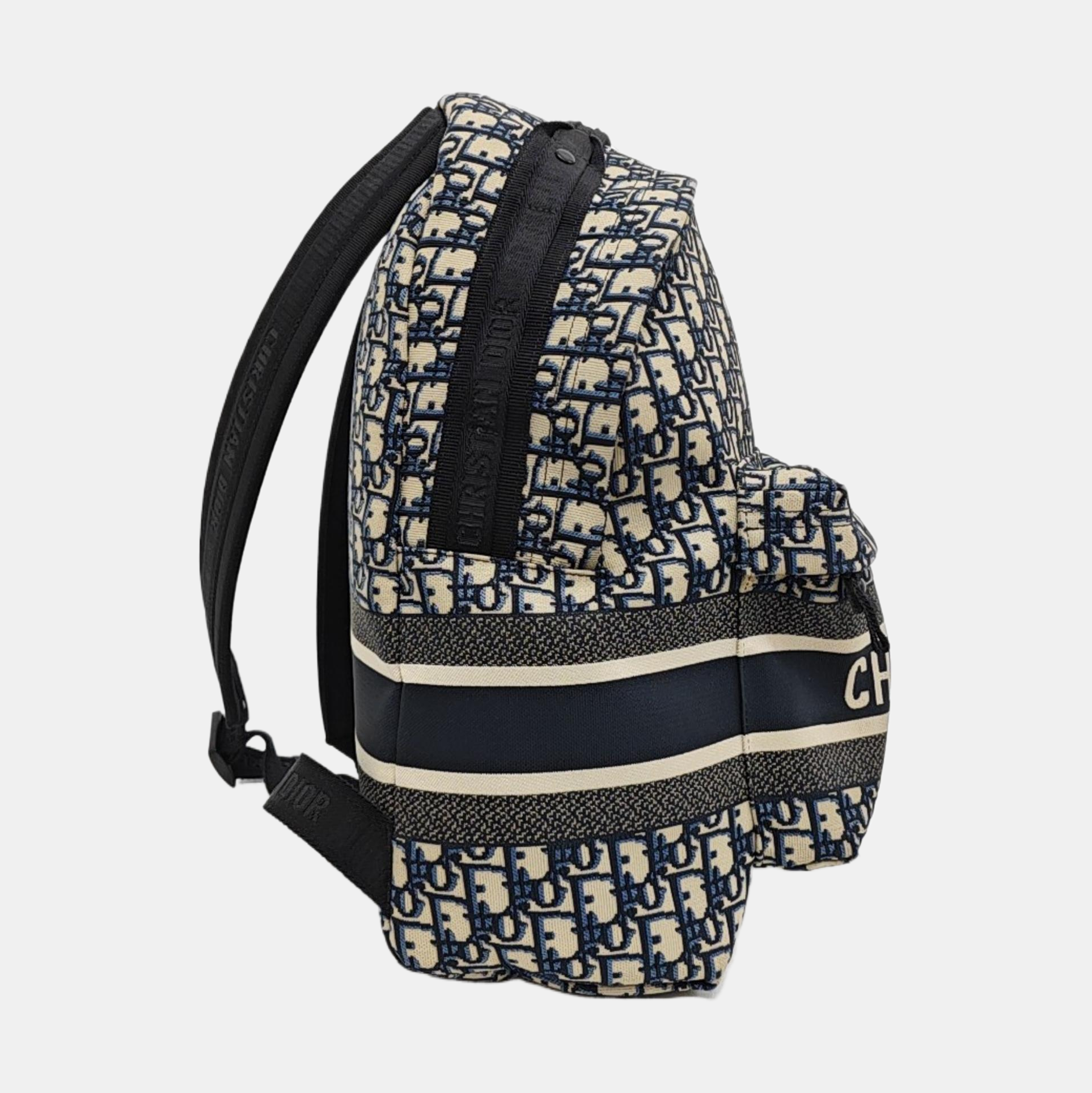 Diortravel Oblique Canvas Blue