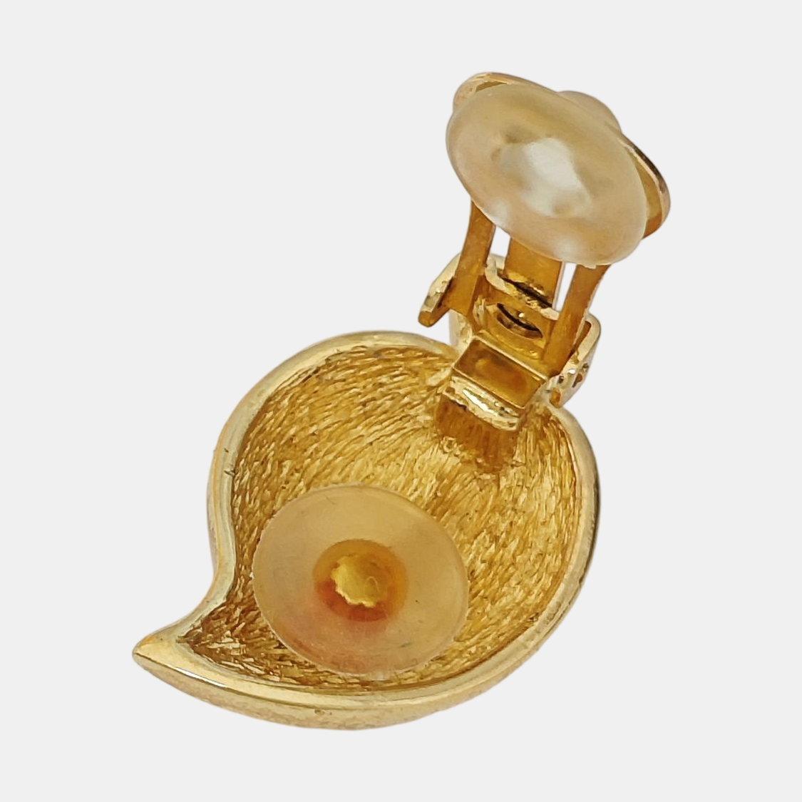 Metal Gold Clip On Earrings