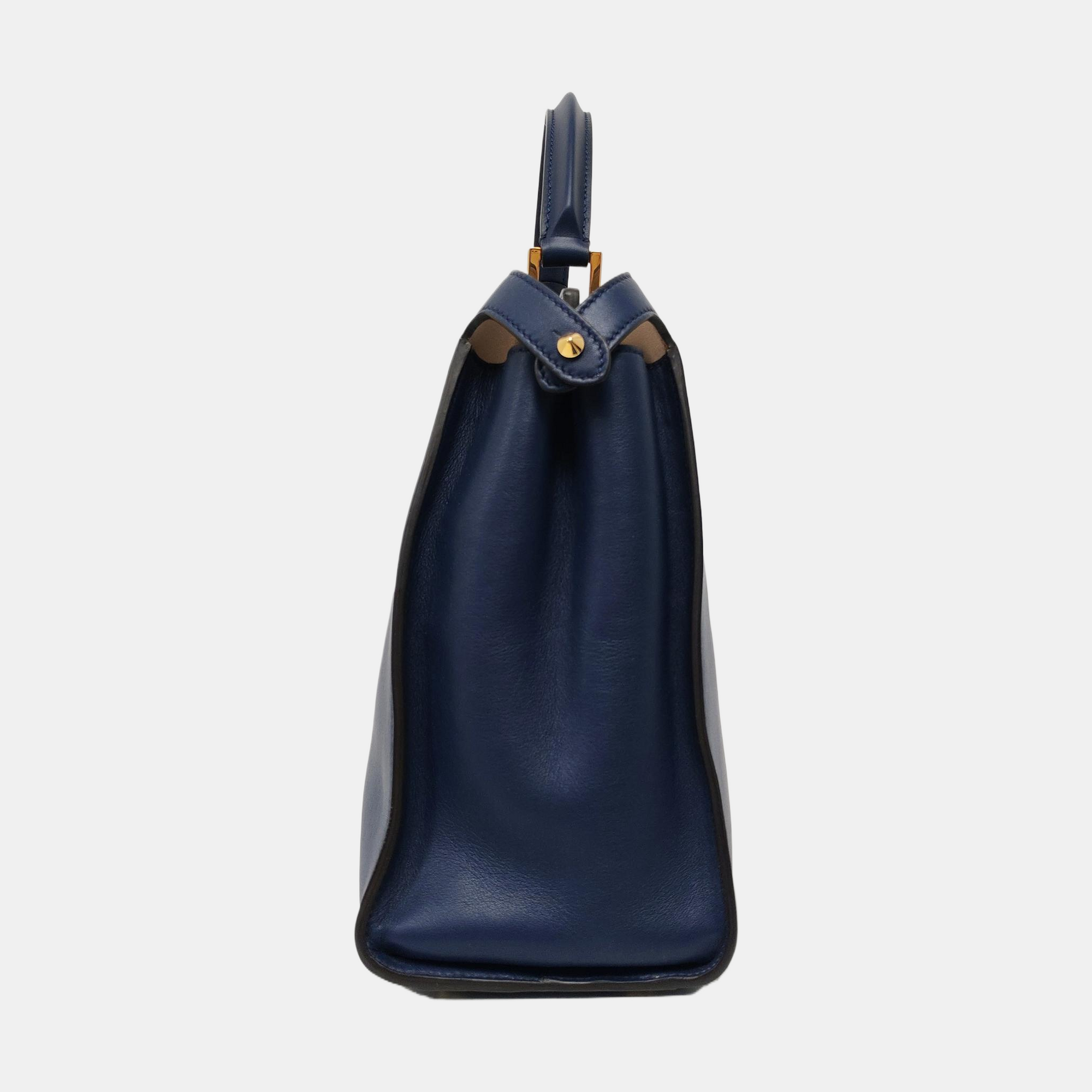 Authenticated pre-owned  Peekaboo  Essential Calfskin Blue - Shoulder Bag at Looply