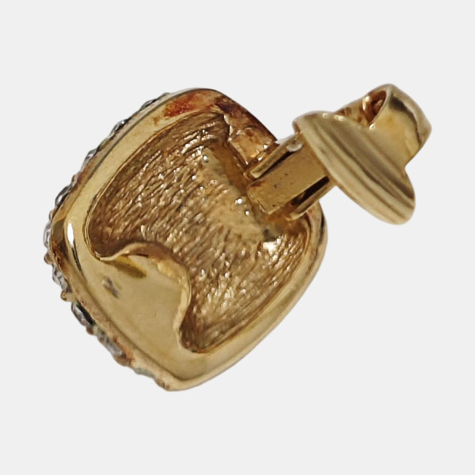 Metal Gold Clip On Earrings