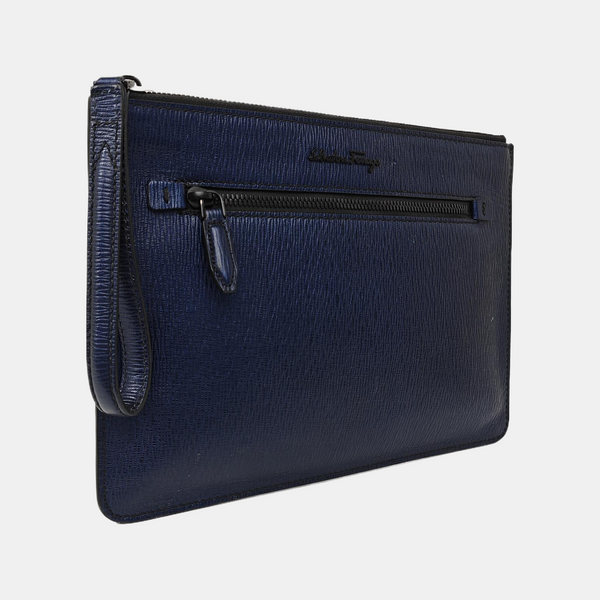 Calfskin Clutch Blue