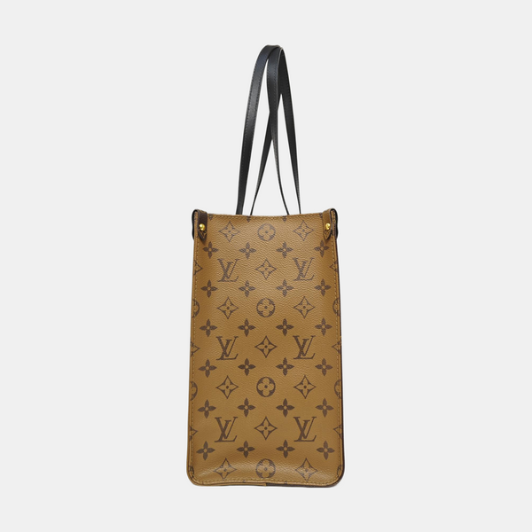 ONTHEGO MM Monogram Coated Canvas Brown