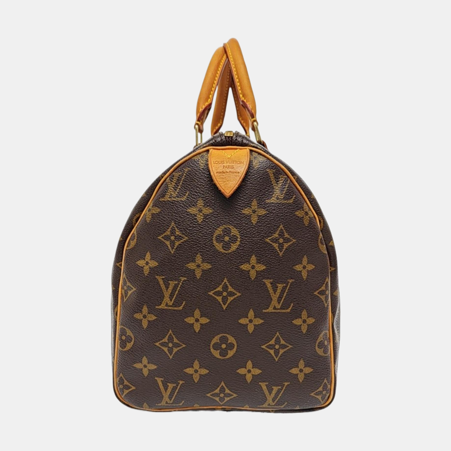 SPEEDY 30 Monogram Coated Canvas Brown