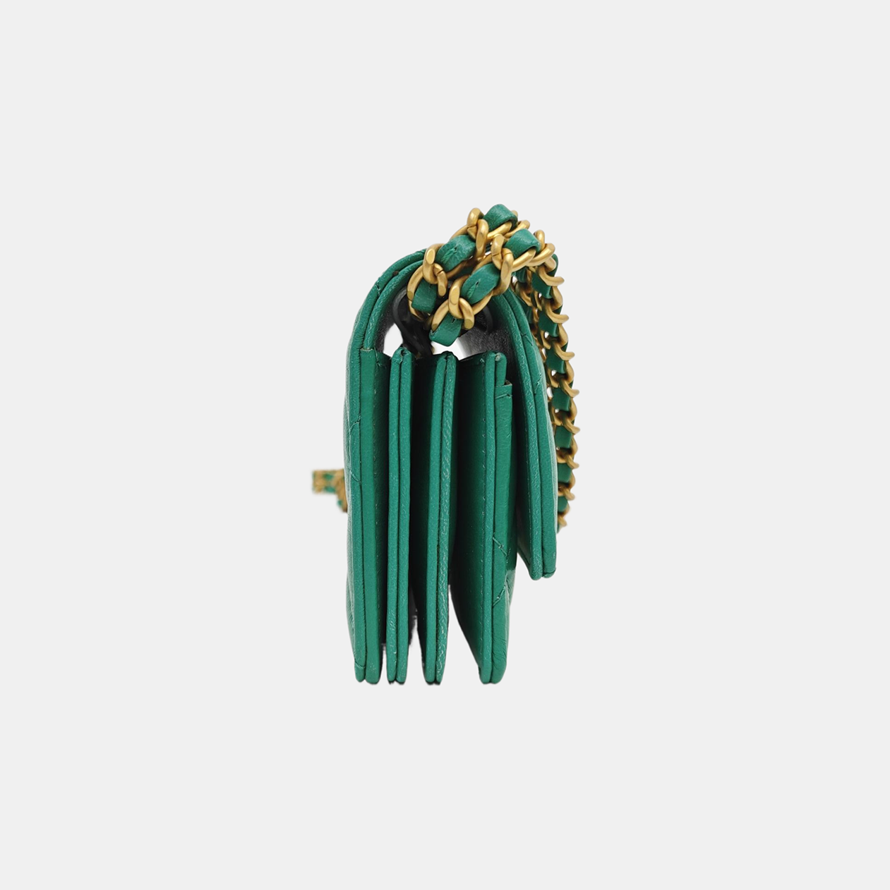 Quilted Calfskin Shoulder Bag Green