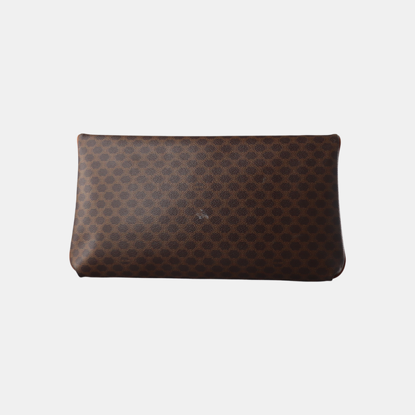 MACADAM CLUTCHES Coated Canvas Brown
