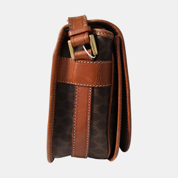 MACADAM CLUTCHES Coated Canvas Brown