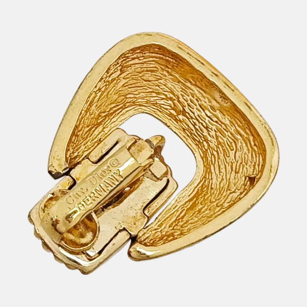 Metal Gold Clip On Earrings