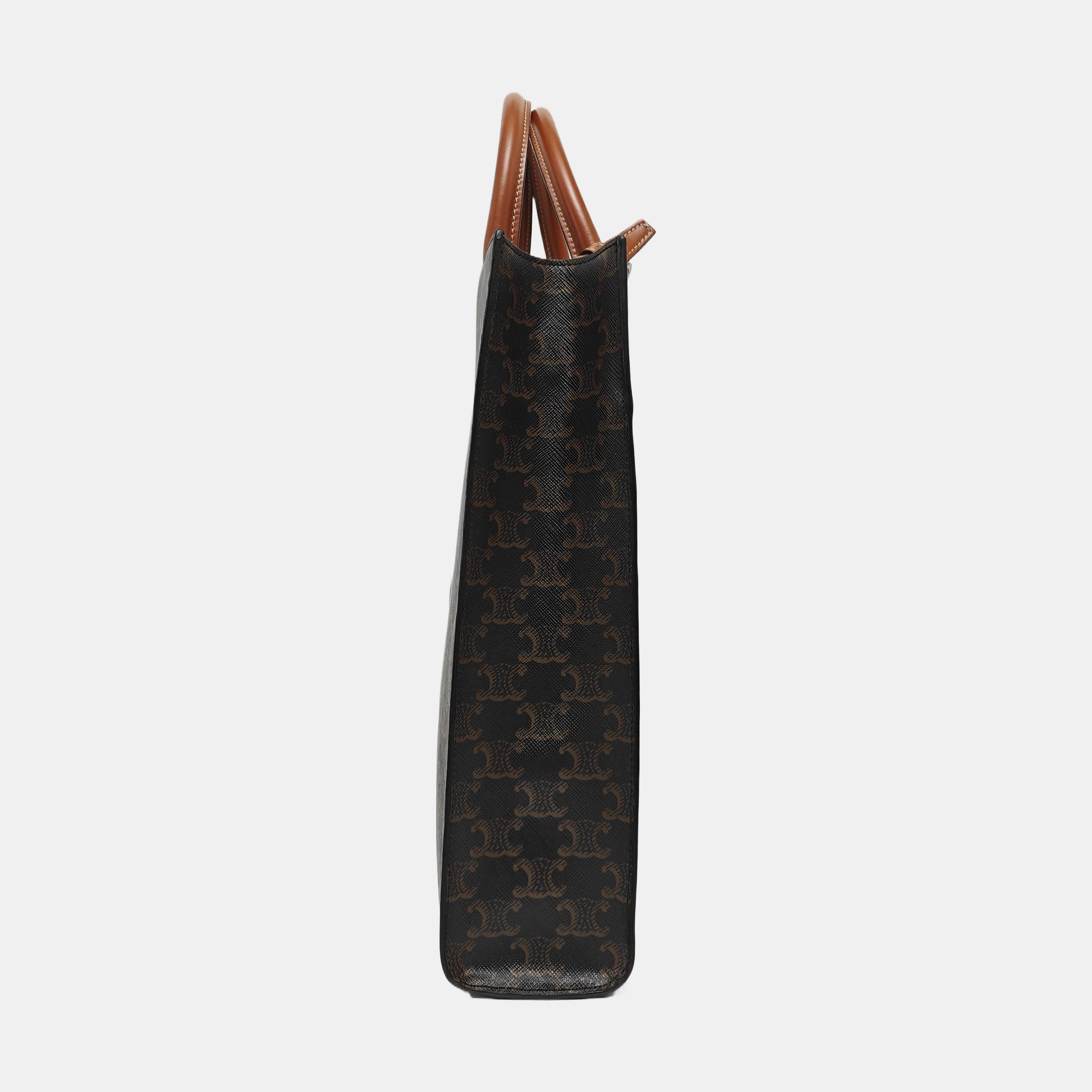 CABAS CELINE Small Coated Canvas Brown