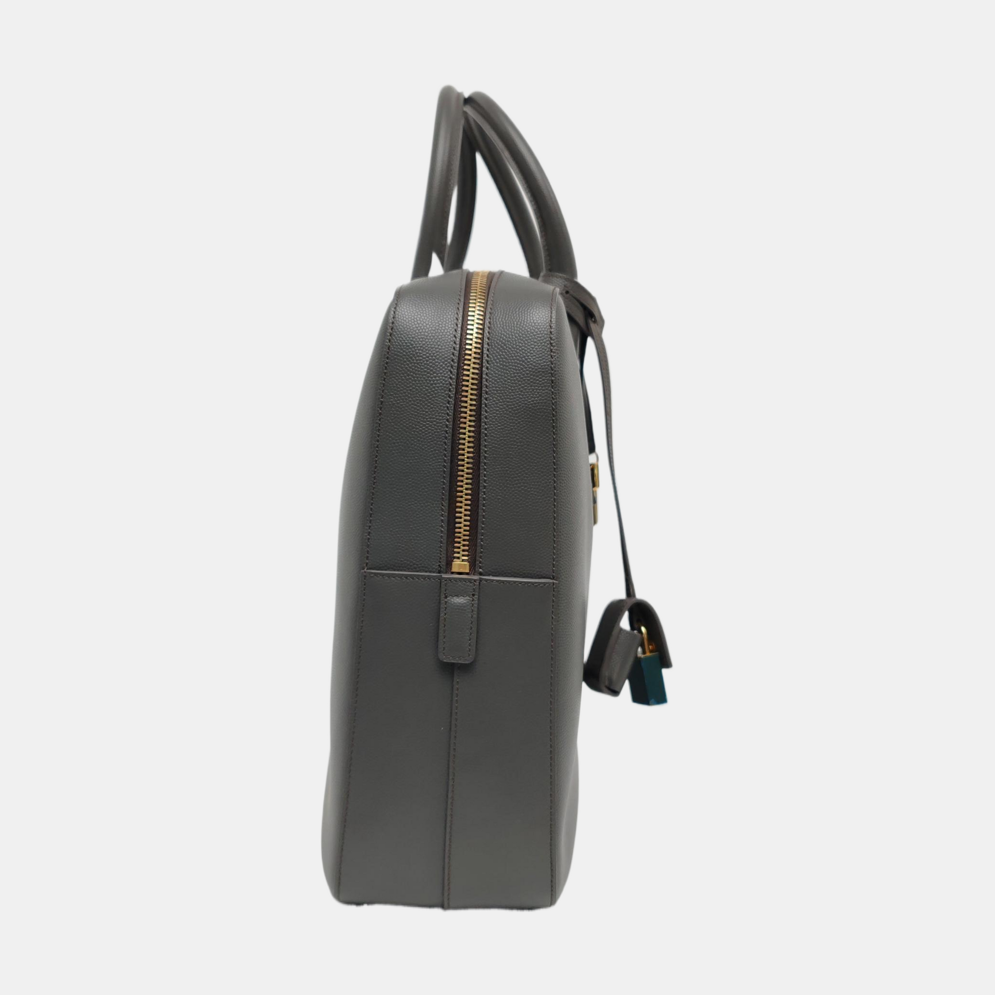 Calfskin Shoulder Bag Gray