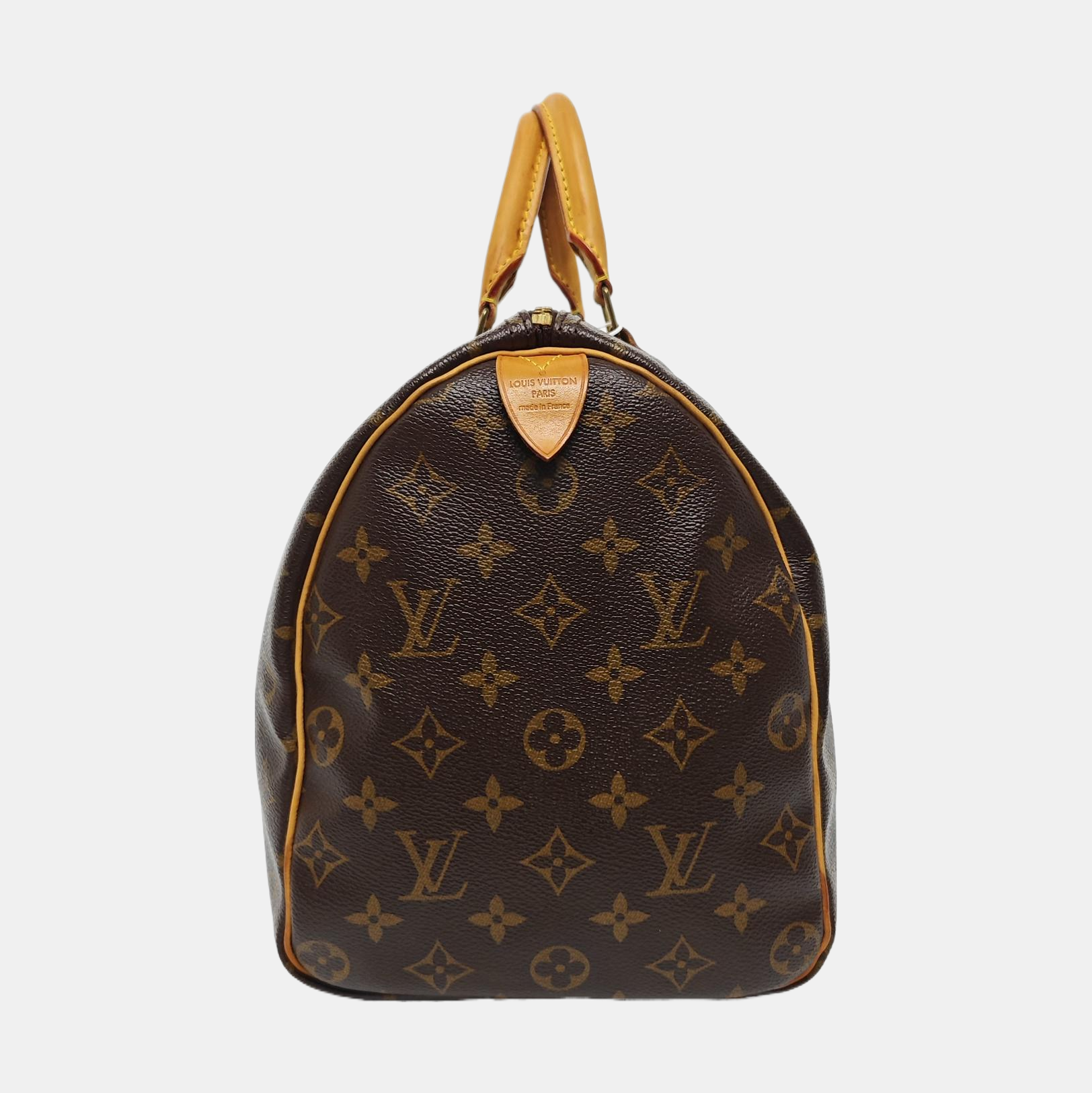 SPEEDY 35 Monogram Coated Canvas Brown
