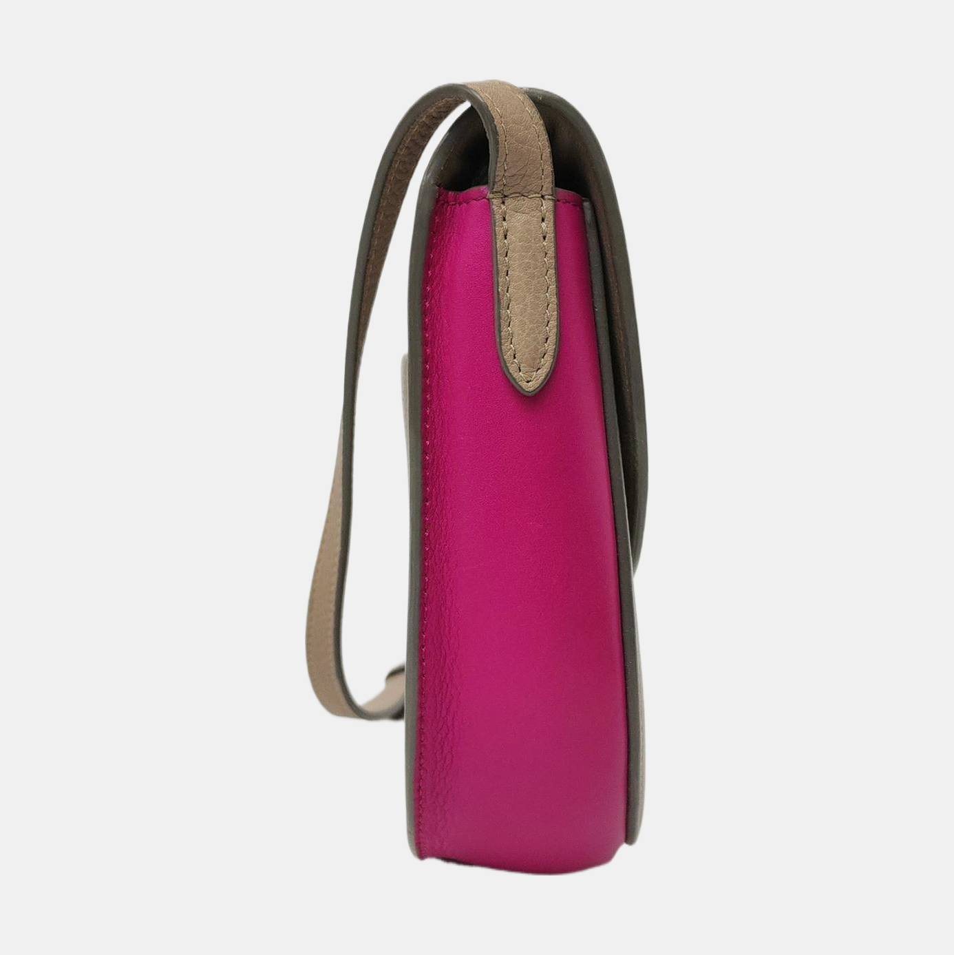 TROTTEUR Small Calfskin Gray