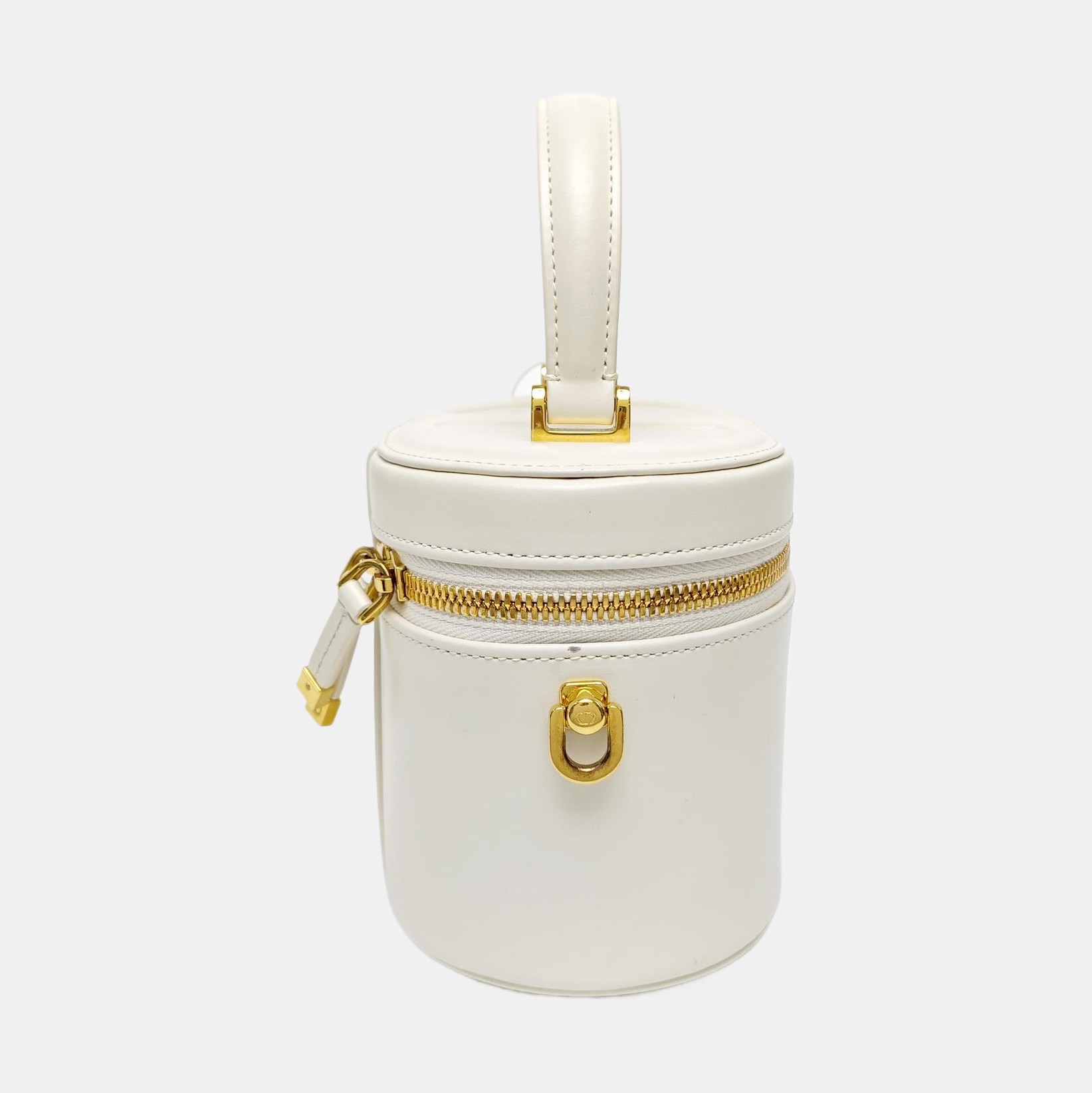Calfskin Shoulder Bag Small White