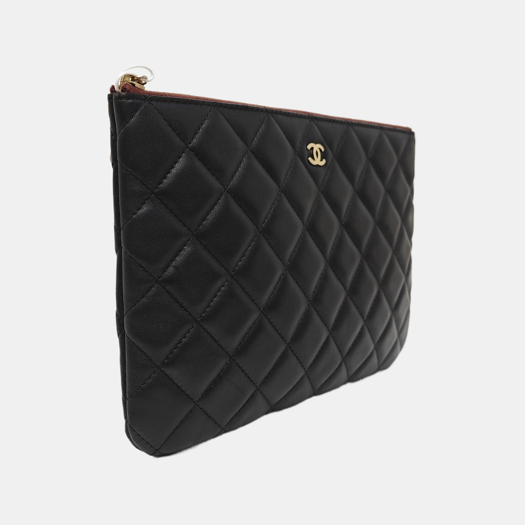 Quilted Calfskin Clutch Black