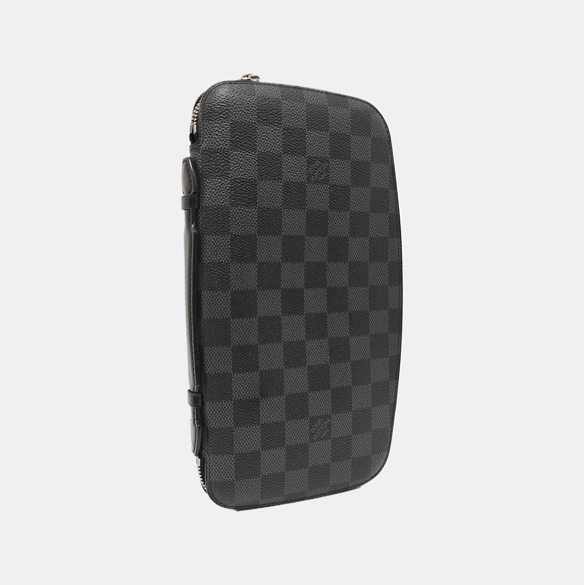 Damier Graphite Coated Canvas Clutch Gray