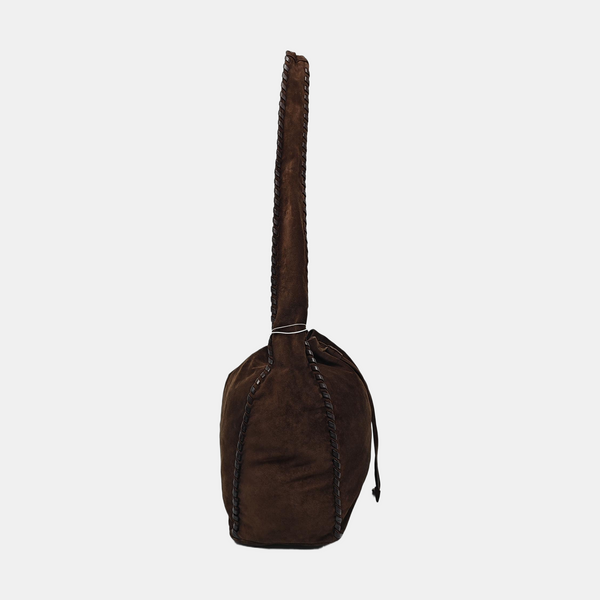 Suede Shoulder Bag Brown