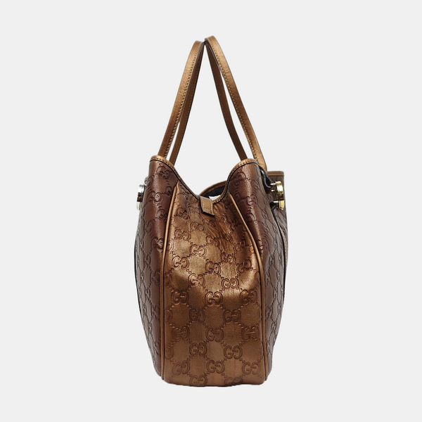 Monogram Leather Brown