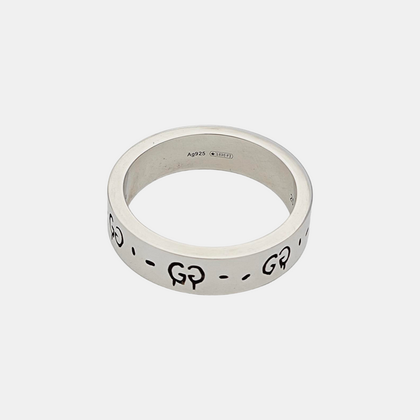 Ghost 925 Sterling Silver Ring EU 64