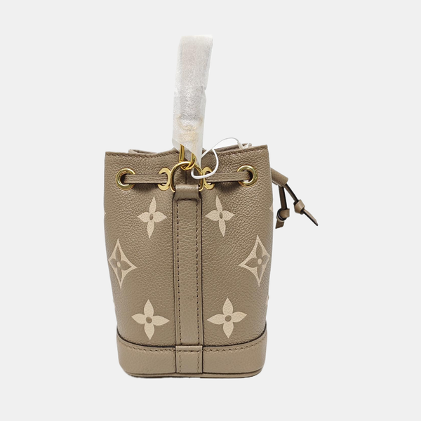 NOÉ Nano Monogram Calfskin Gray