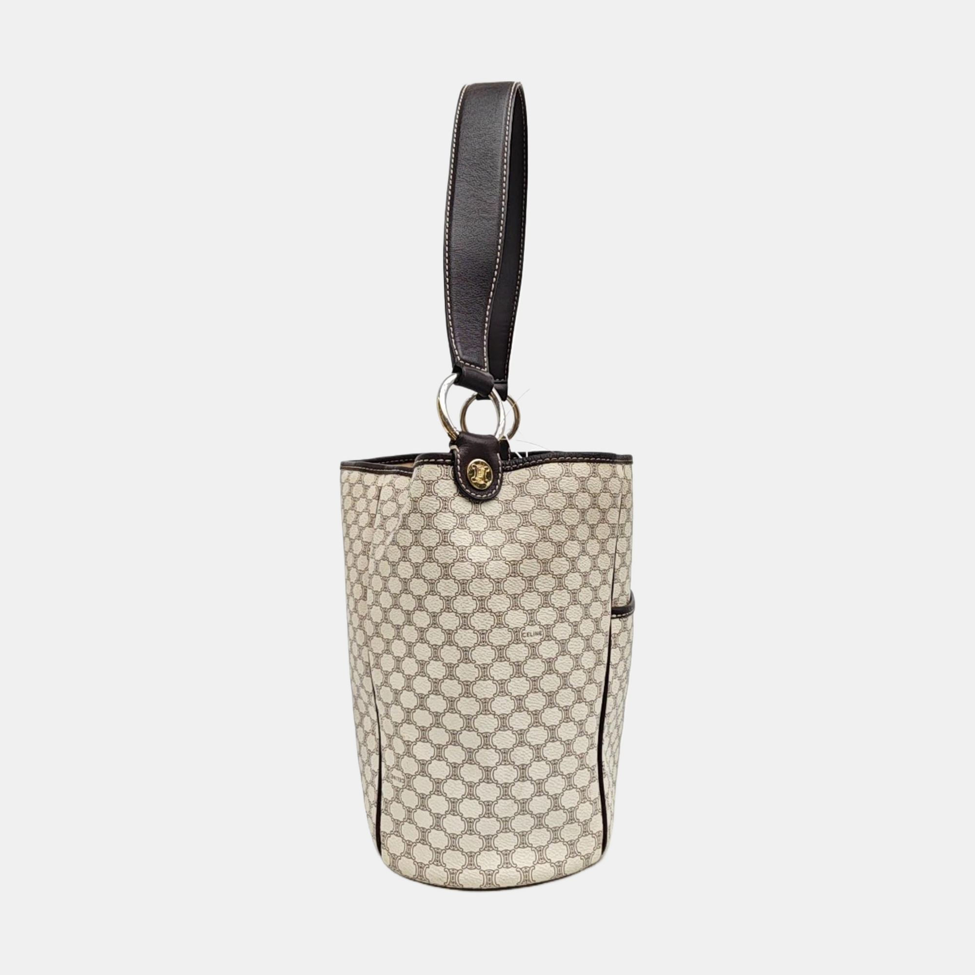 Coated Canvas Tote Bag Beige