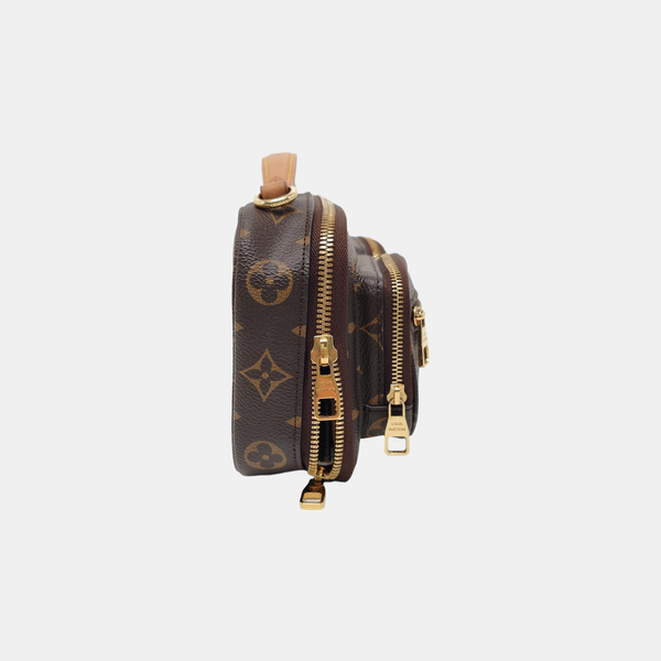UTILITY Monogram Coated Canvas Brown
