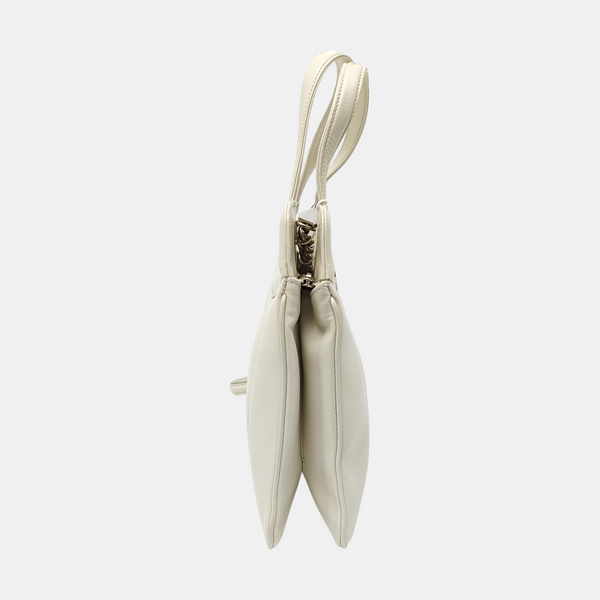 Calfskin Shoulder Bag White