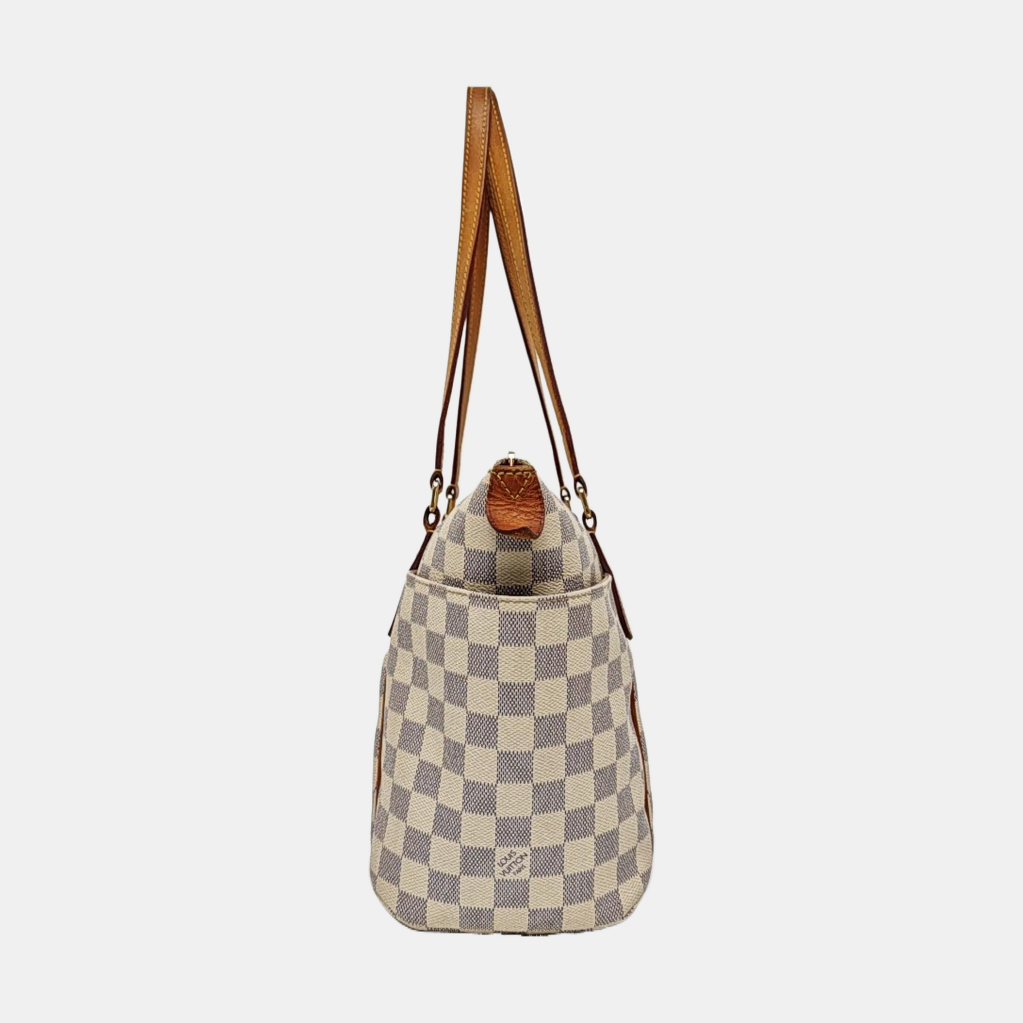 TOTALLY Damier Azur Coated Canvas White