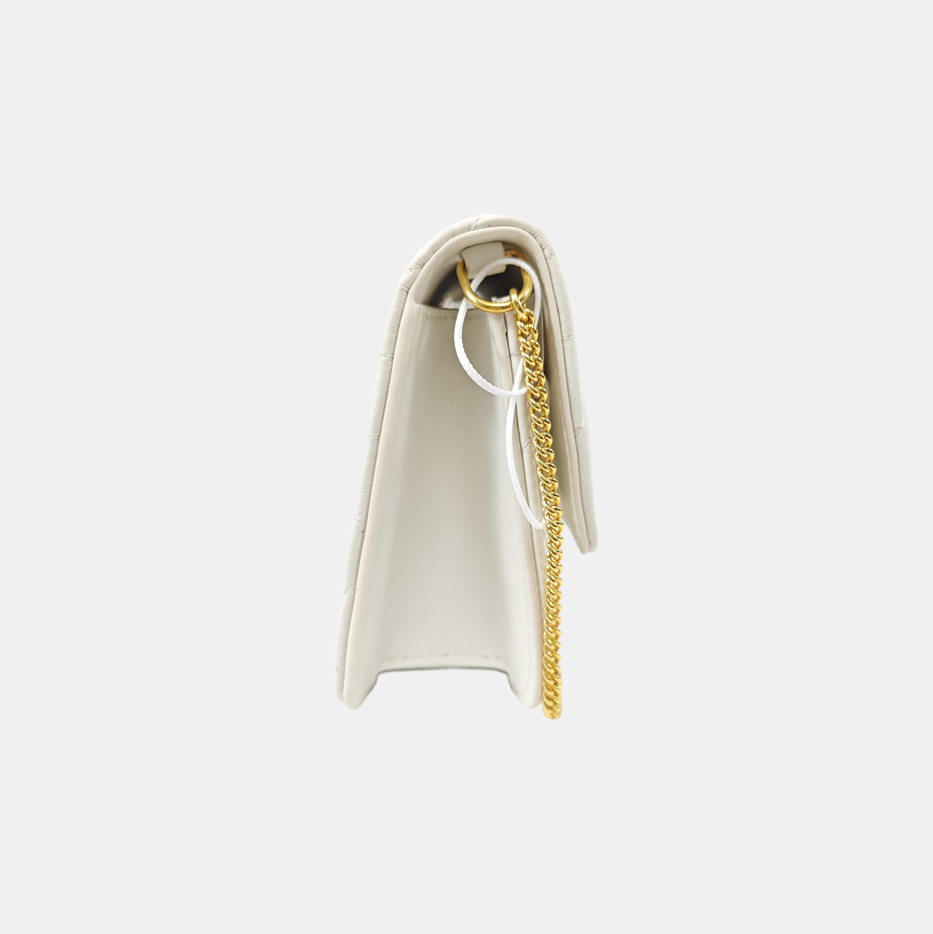 Miss Caro Cannage Lambskin White