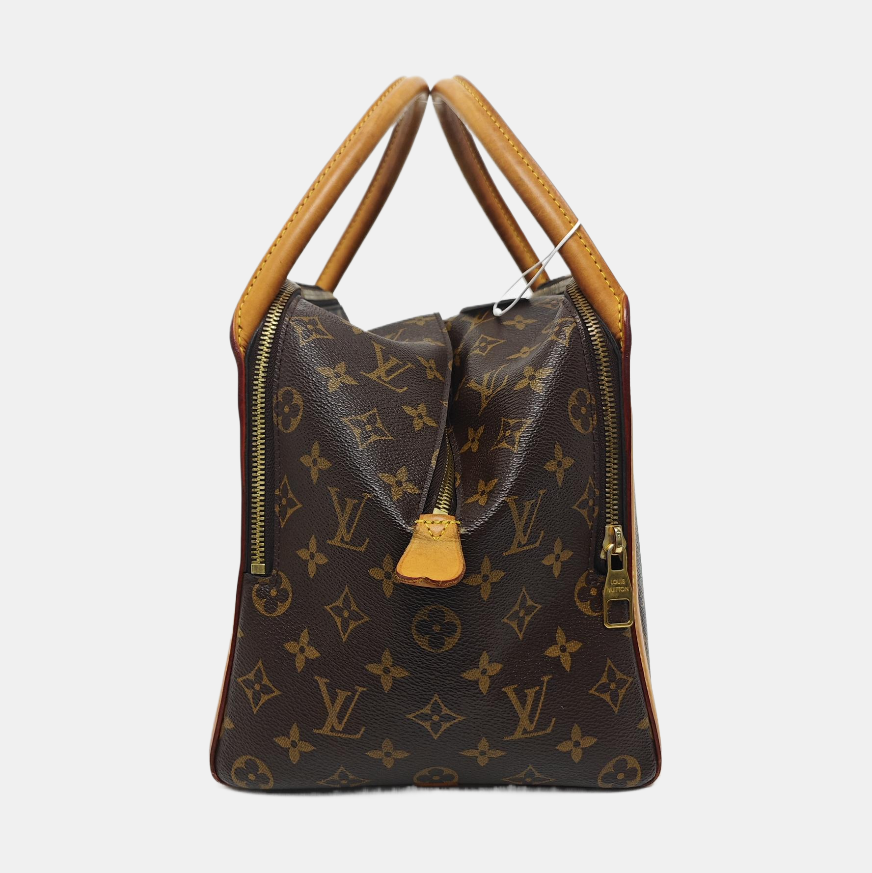 MARAIS MM Monogram Coated Canvas Brown
