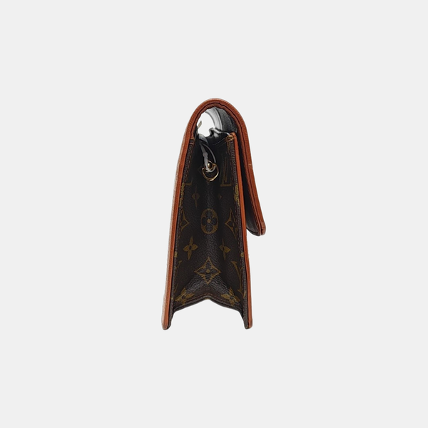 DAME GM Monogram Coated Canvas Brown