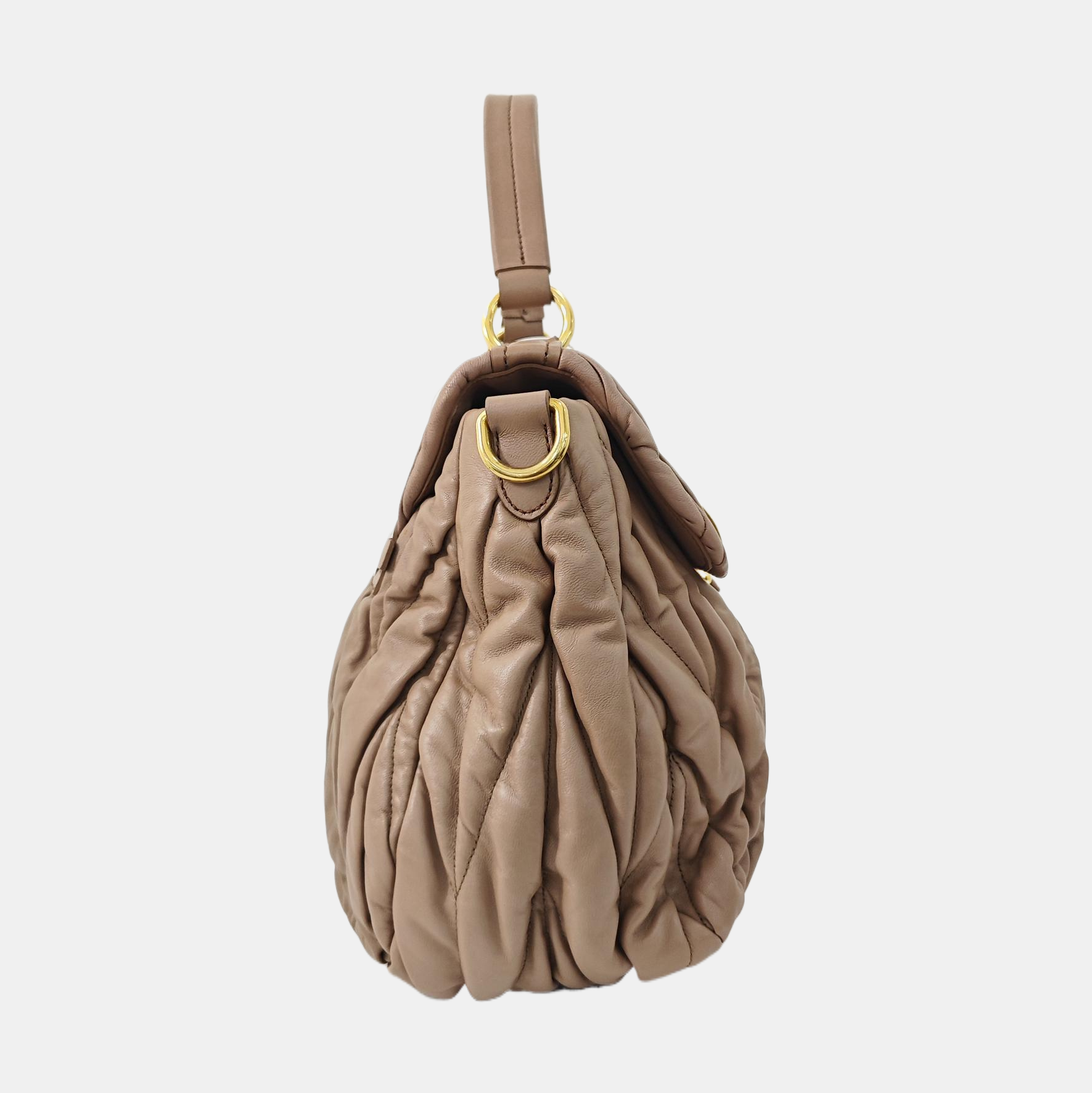 Quilted Lambskin Shoulder Bag Pink