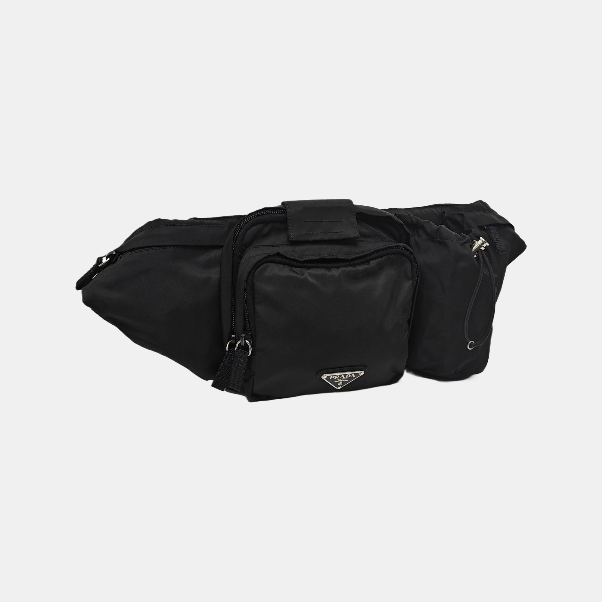 Nylon Crossbody Bag Black