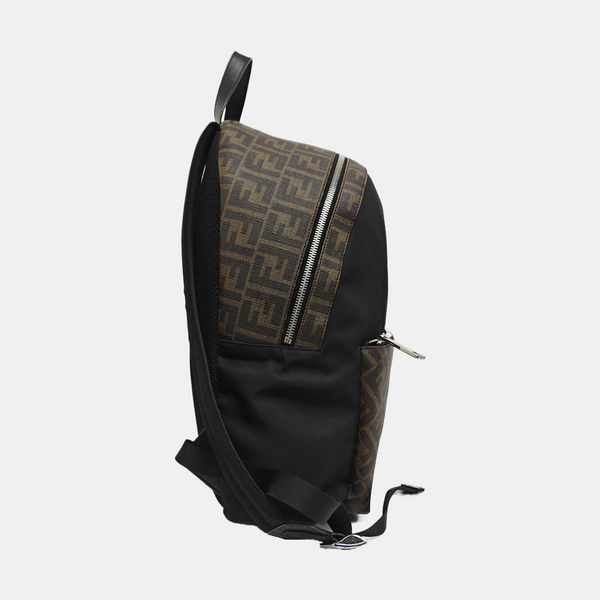 Coated Canvas Backpack Black