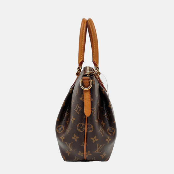 TURENNE Monogram Coated Canvas Brown