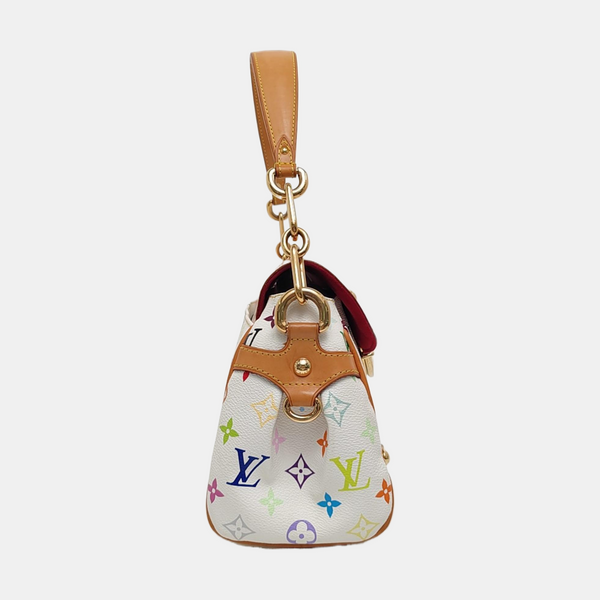 LV × TM BEVERLY MM Monogram Coated Canvas White