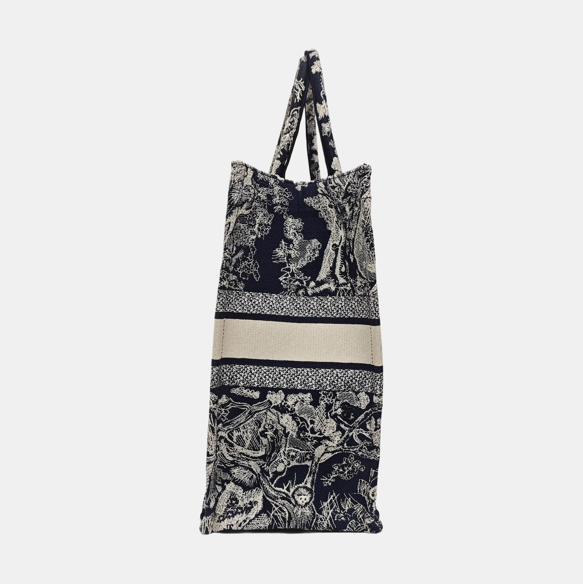 Book Tote Large Fabric Blue