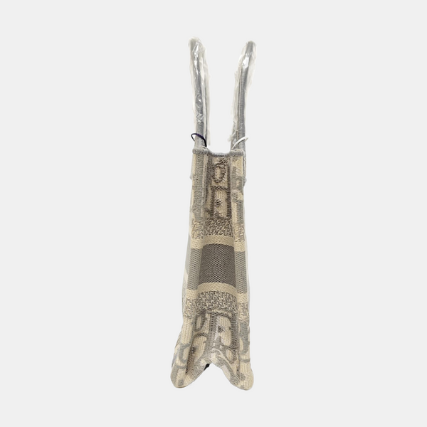 Book Tote Mini Oblique Fabric Gray