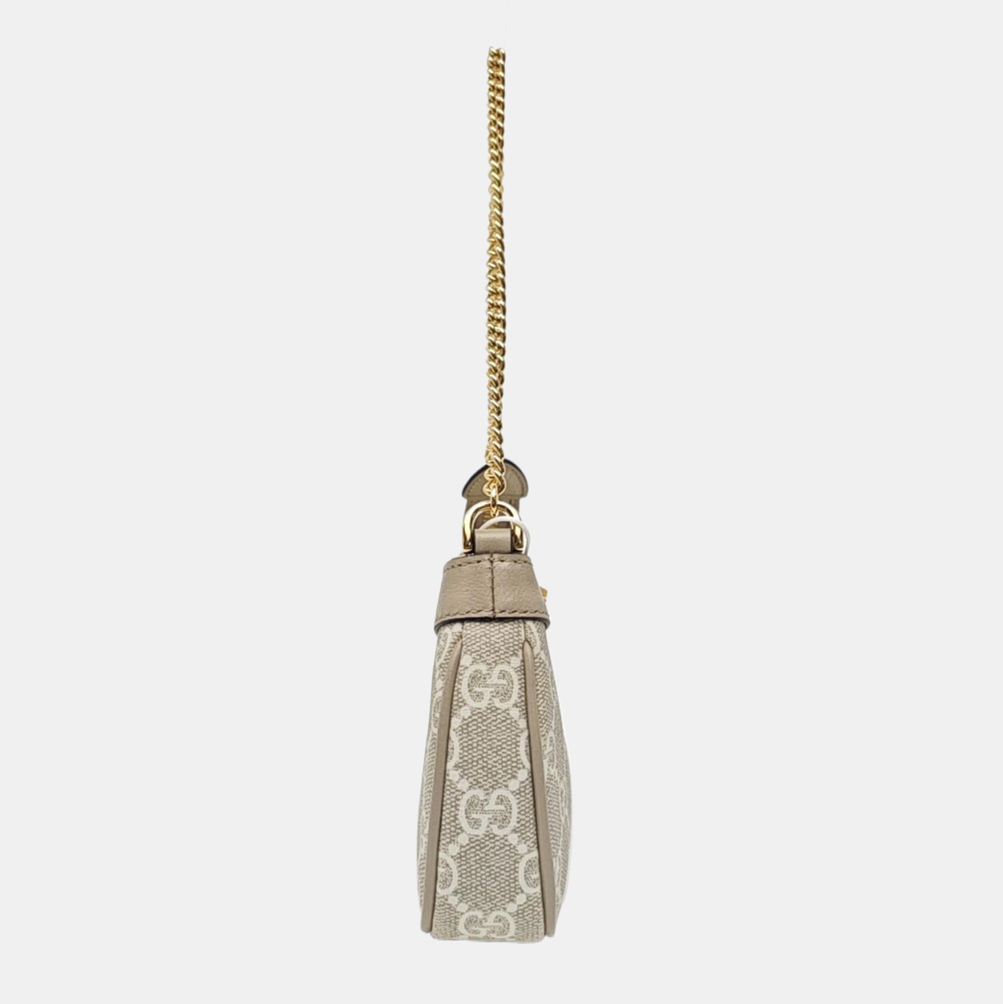 Ophidia Mini Monogram Coated Canvas Beige