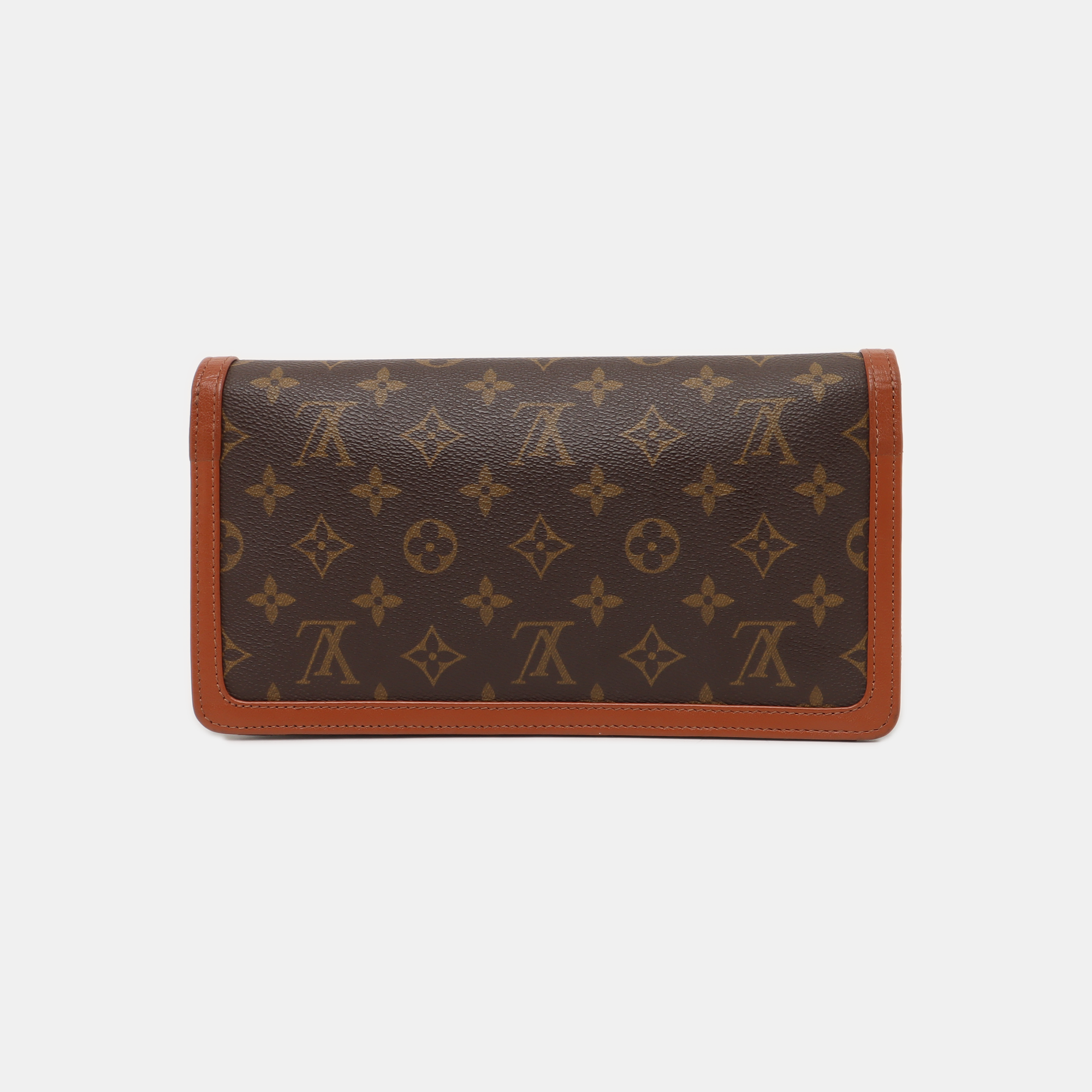 DAME Monogram Coated Canvas Brown