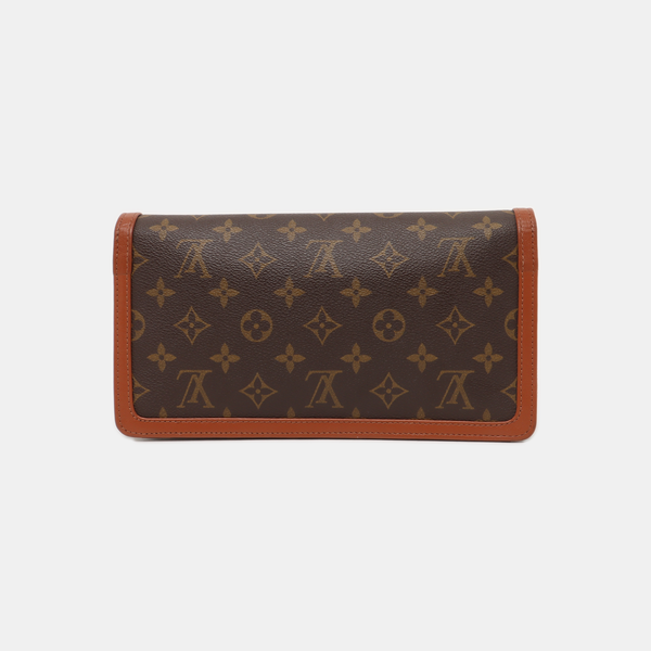 DAME Monogram Coated Canvas Brown