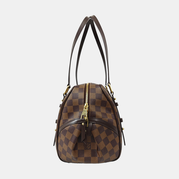 RIVINGTON Damier Ebene Coated Canvas Brown