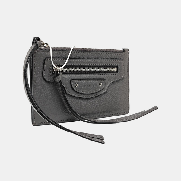 Authenticated pre-owned  Classic City Calfskin Grey Card Holder - Card Holder at Looply