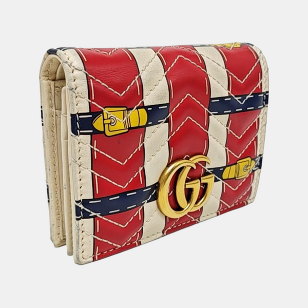 GG Marmont Mini Calfskin Multicolor Wallet
