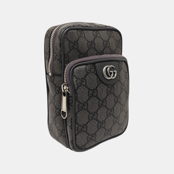 Neo Vintage Mini Monogram Coated Canvas Gray
