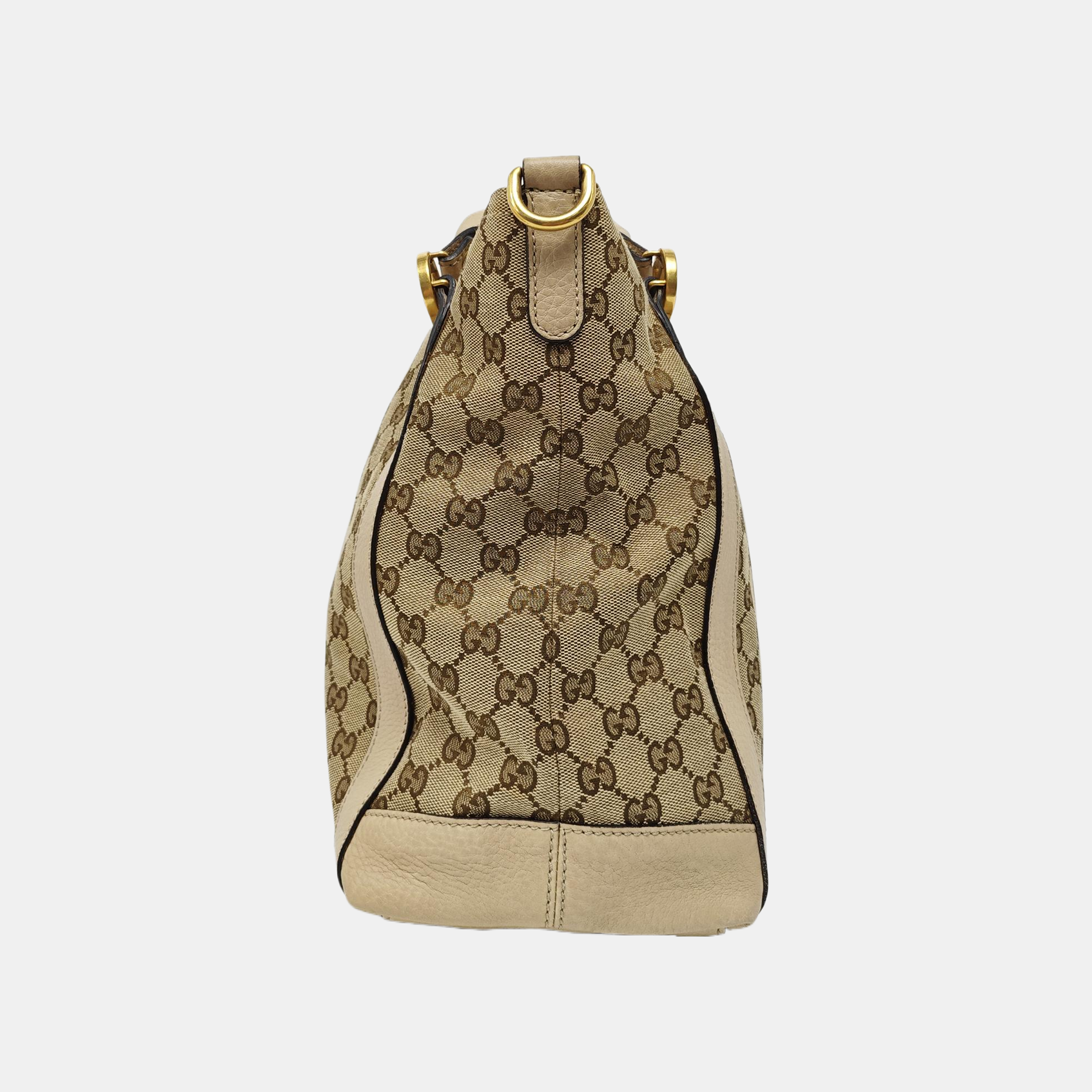 Monogram Canvas Tote Bag Beige