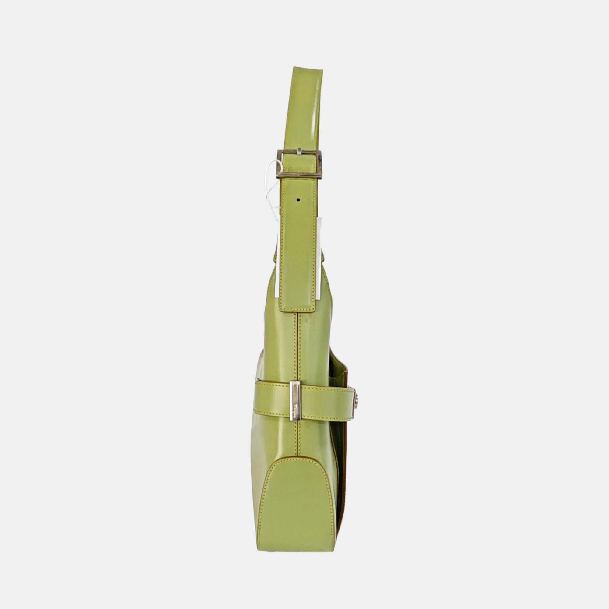 Clasp Hobo Calfskin Green