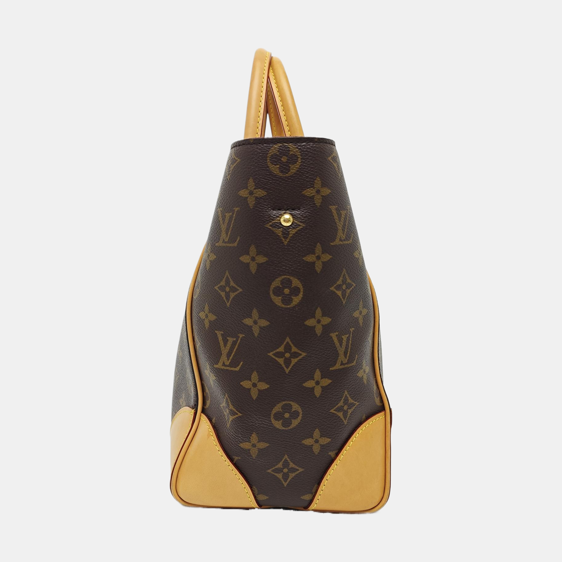 PHENIX Monogram Coated Canvas Brown
