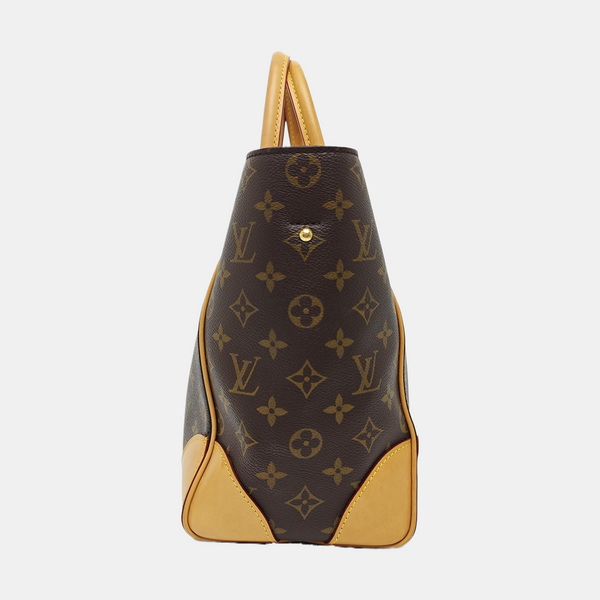 PHENIX Monogram Coated Canvas Brown