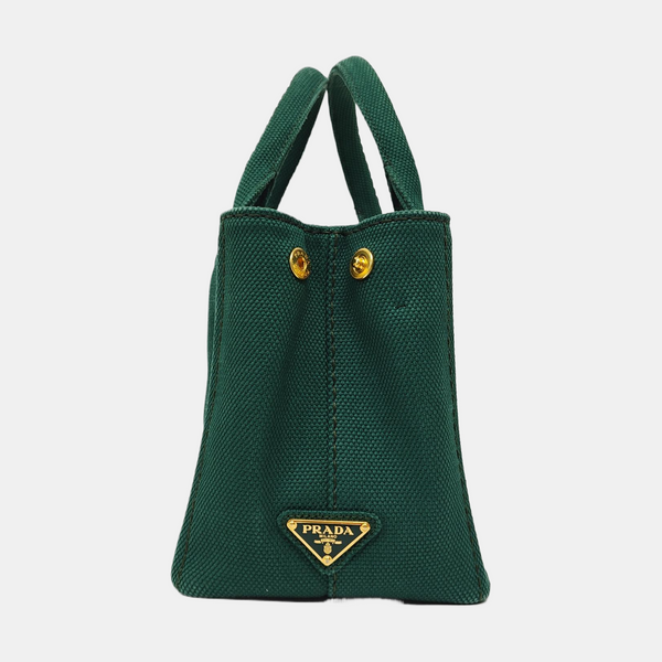 Denim Quilted Canvas Green
