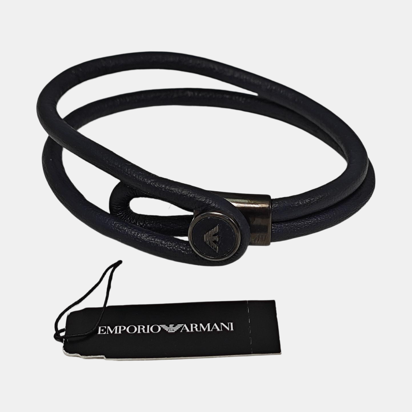 Leather Blue Bangle