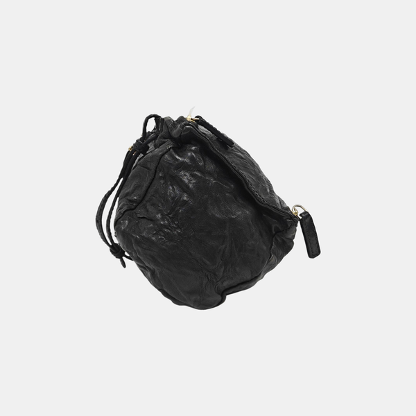 Lambskin Shoulder Bag Black